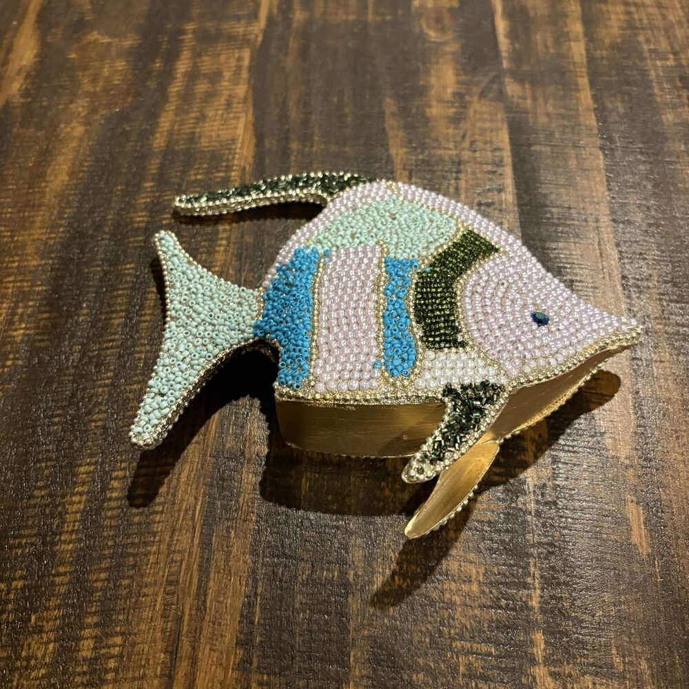 Cracker Barrel Beaded Tropical Fish - Picture 4 of 5